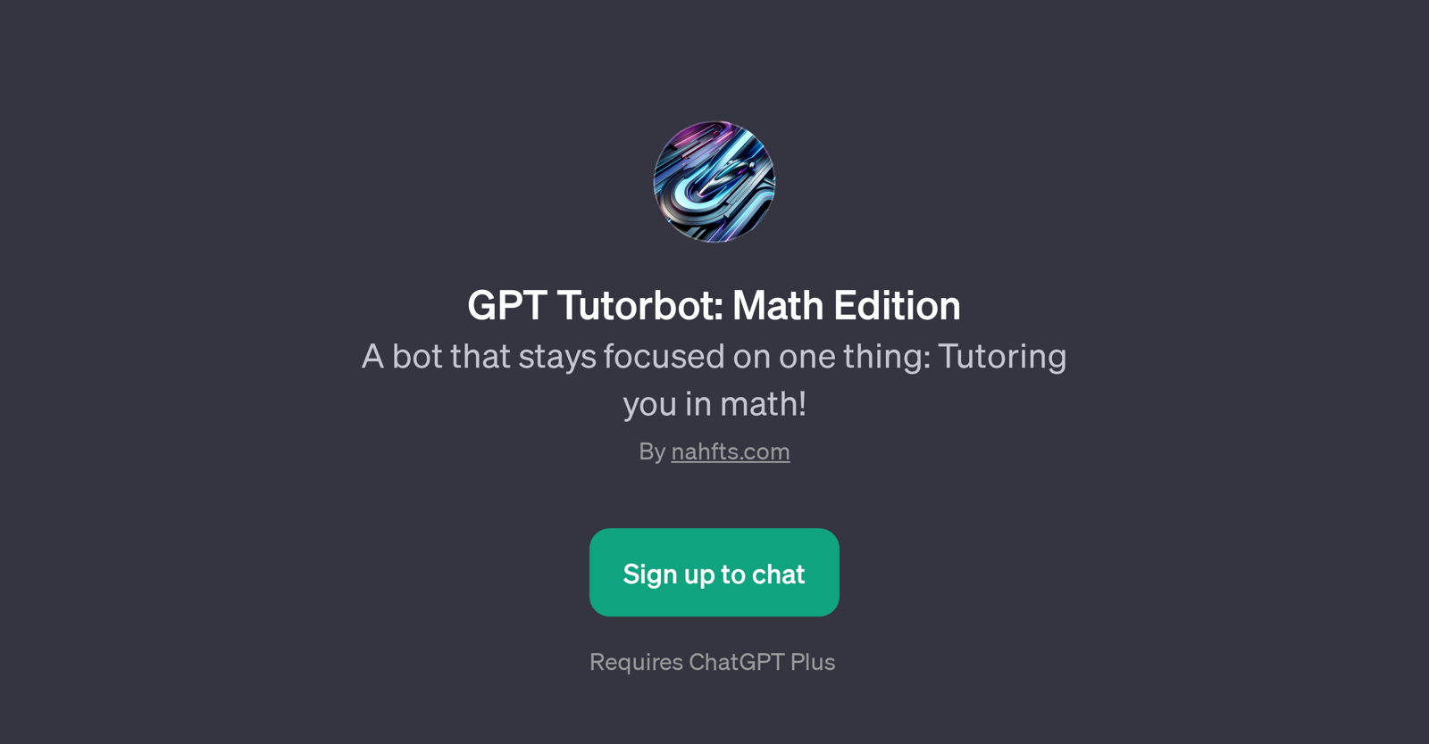GPT Tutorbot: Math Edition website