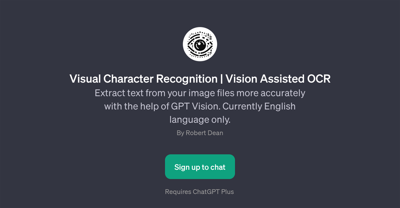 GPT Vision website