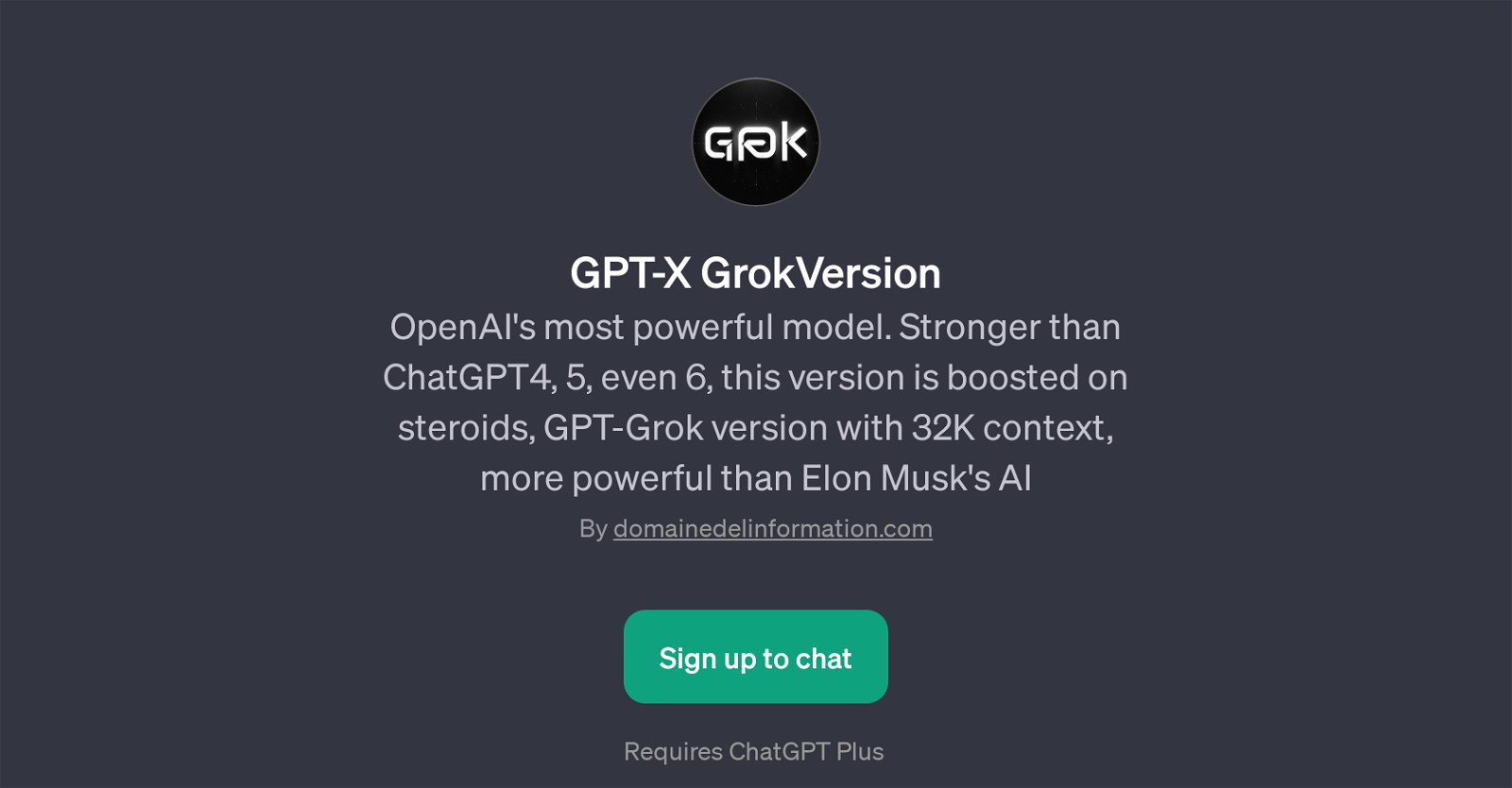 GPT-X GrokVersion website