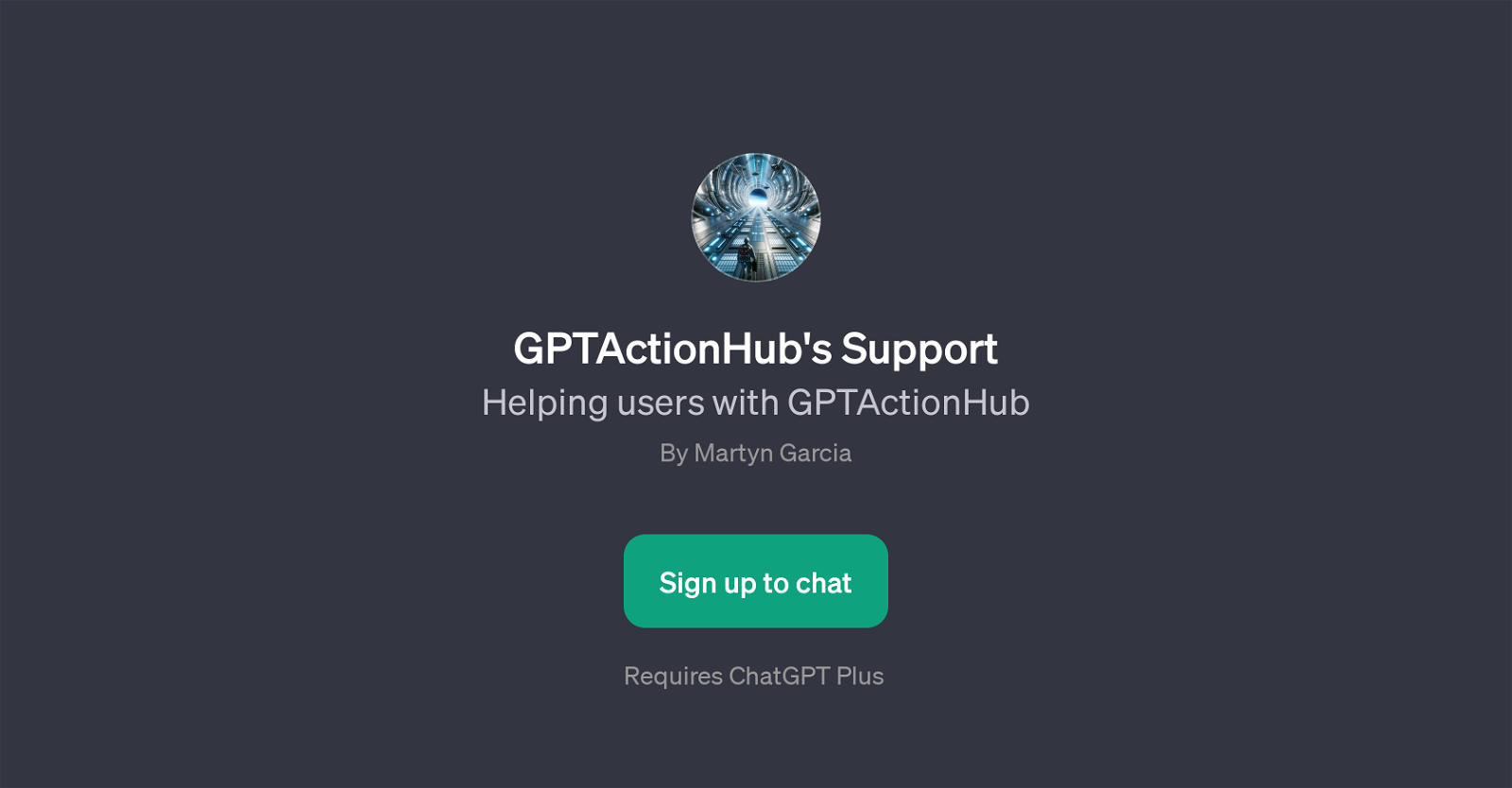 GPTActionHub's Support website