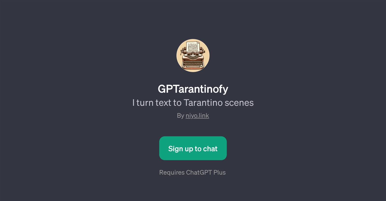 GPTarantinofy website