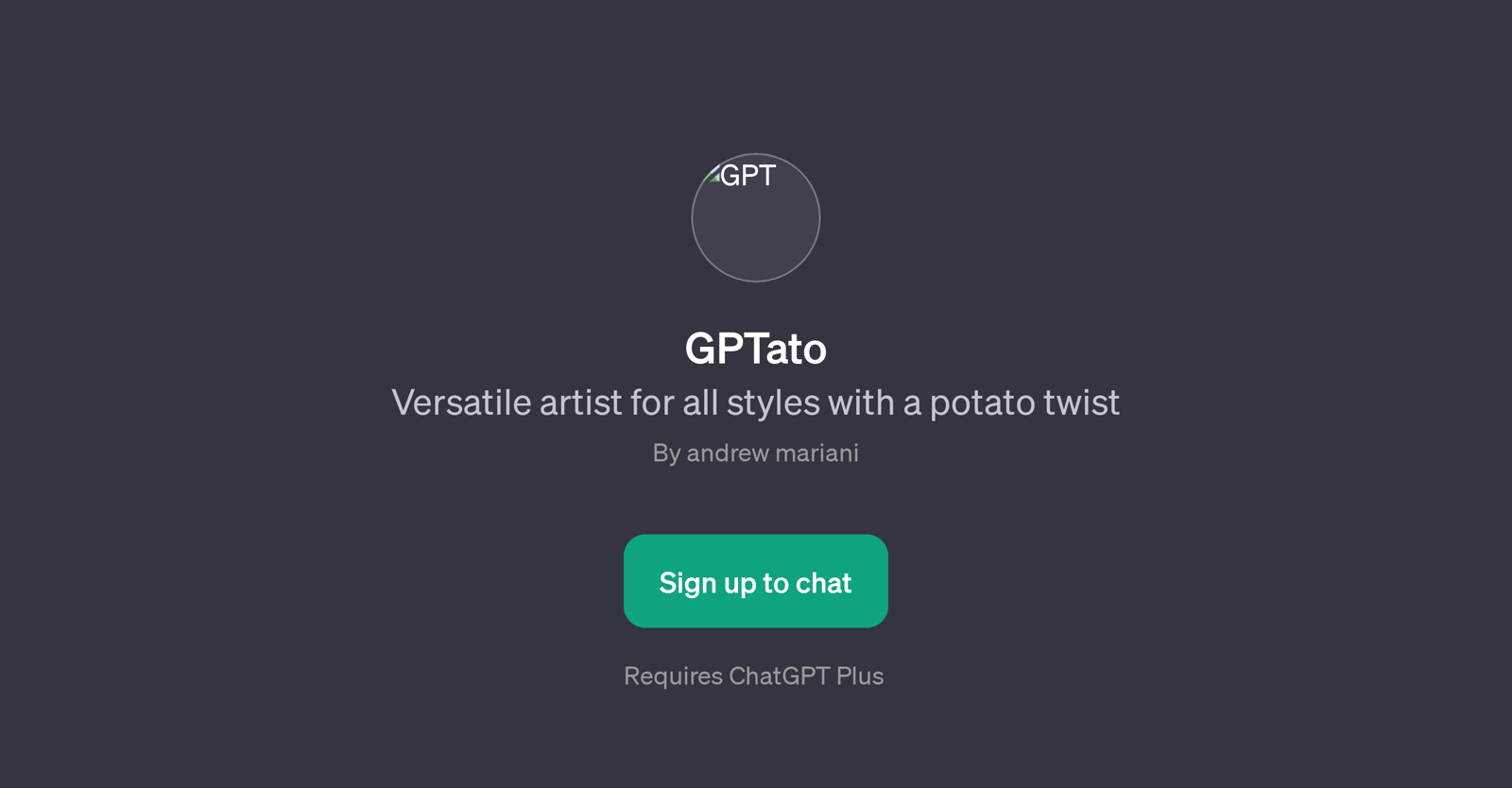 GPTato website