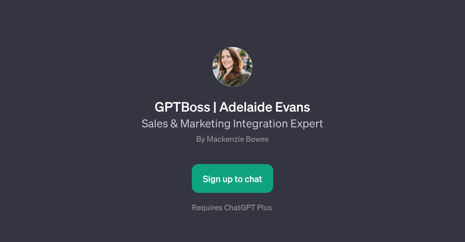 GPTBoss | Adelaide Evans website