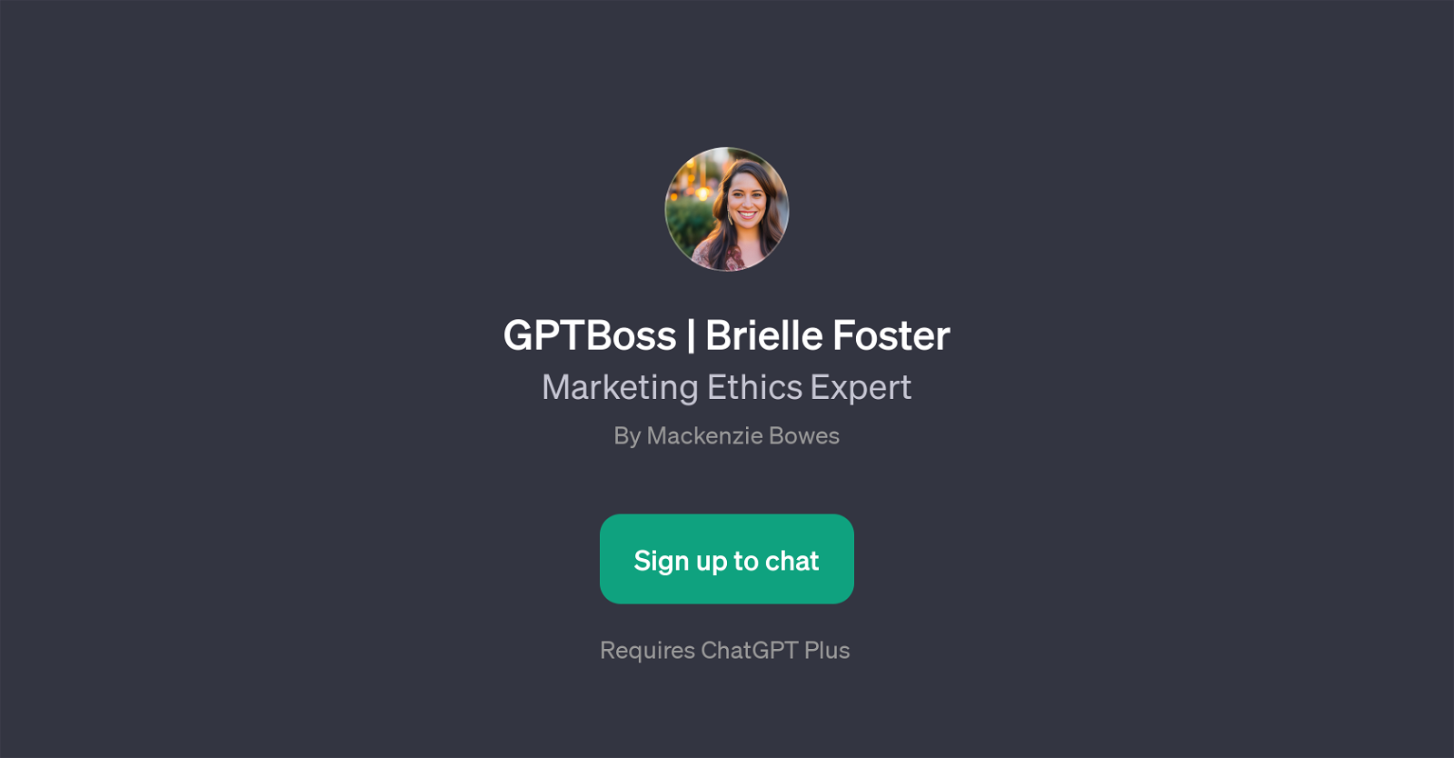GPTBoss | Brielle Foster website