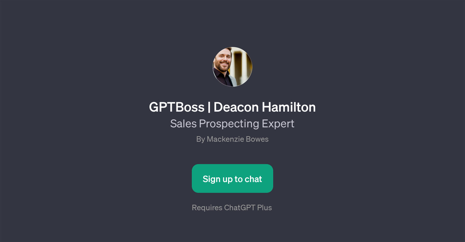 GPTBoss | Deacon Hamilton website