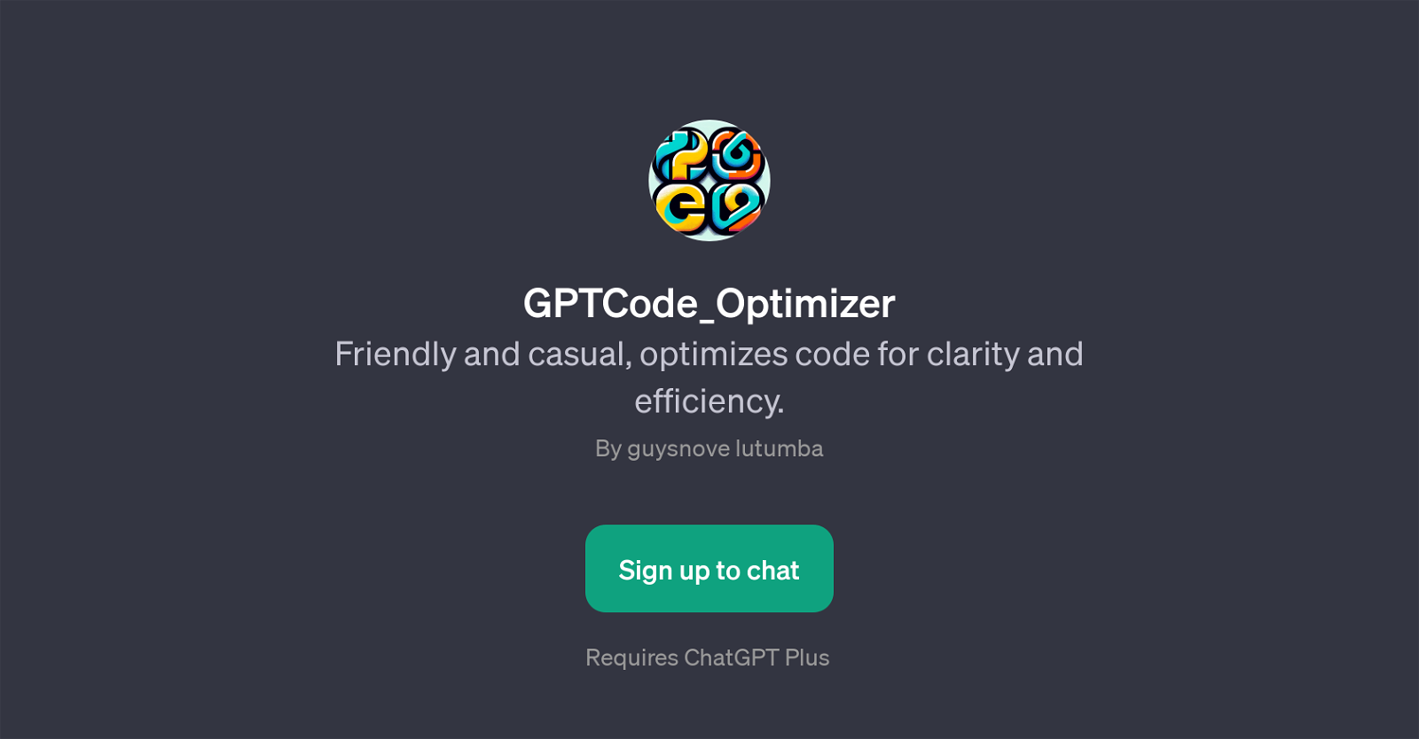 GPTCode_Optimizer website