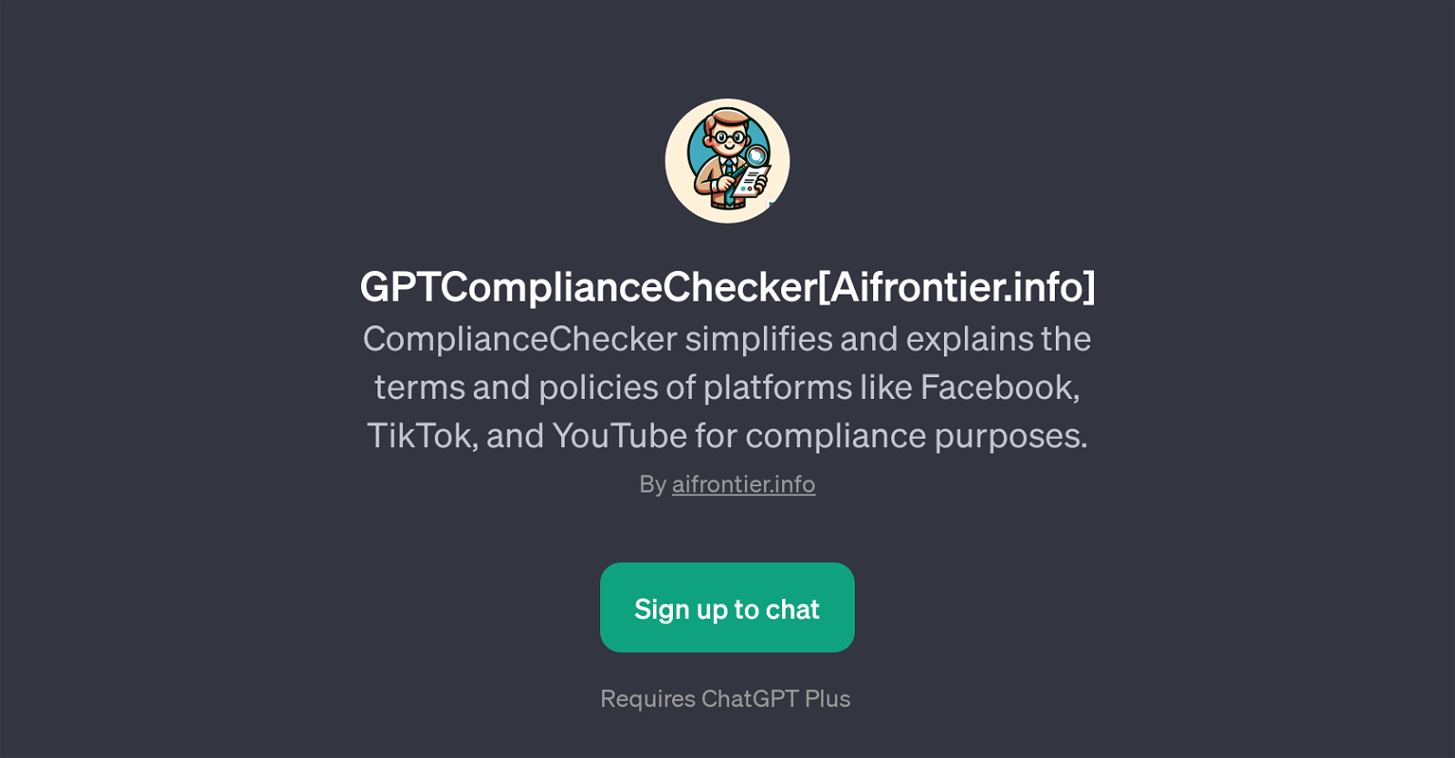GPTComplianceChecker website