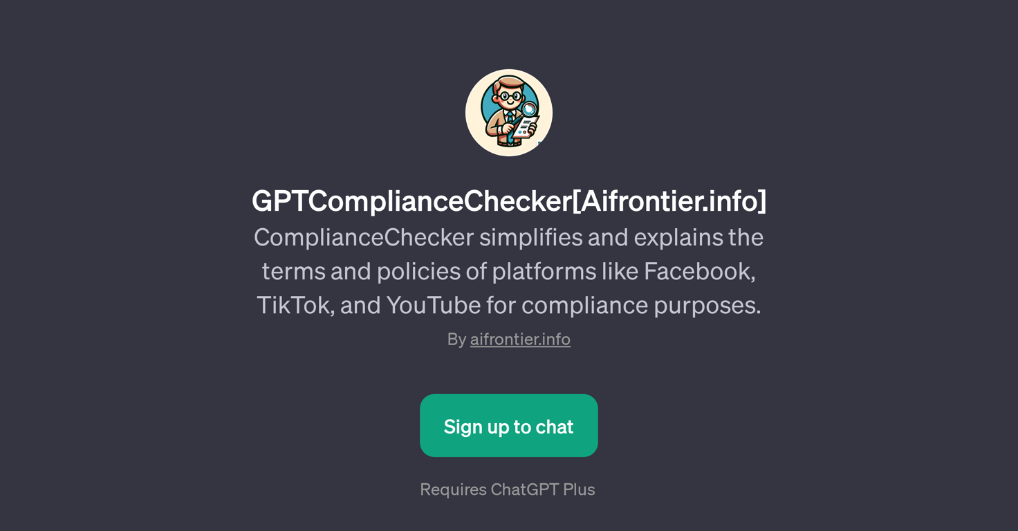 GPTComplianceChecker website