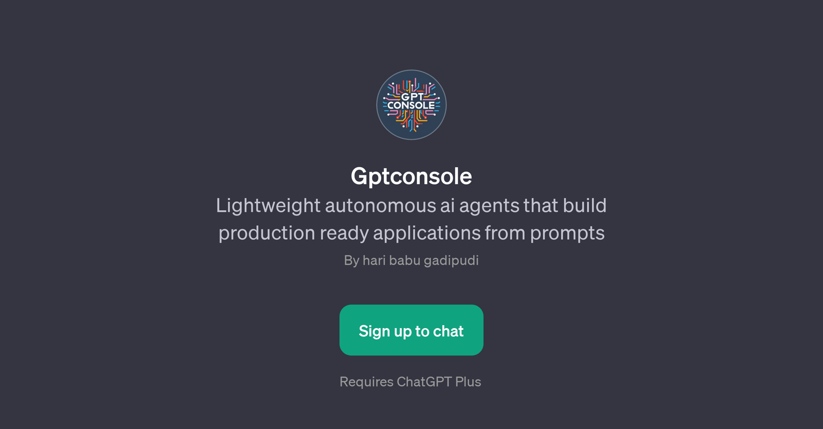 Gptconsole website