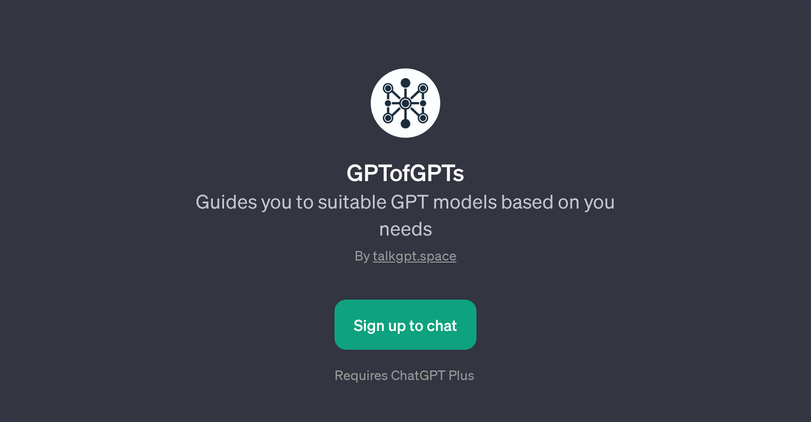 GPTofGPTs website