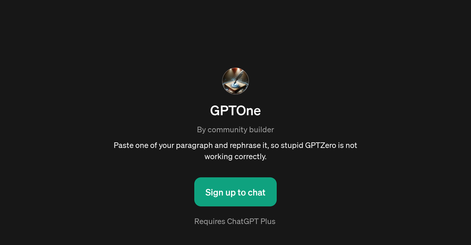 GPTOne website