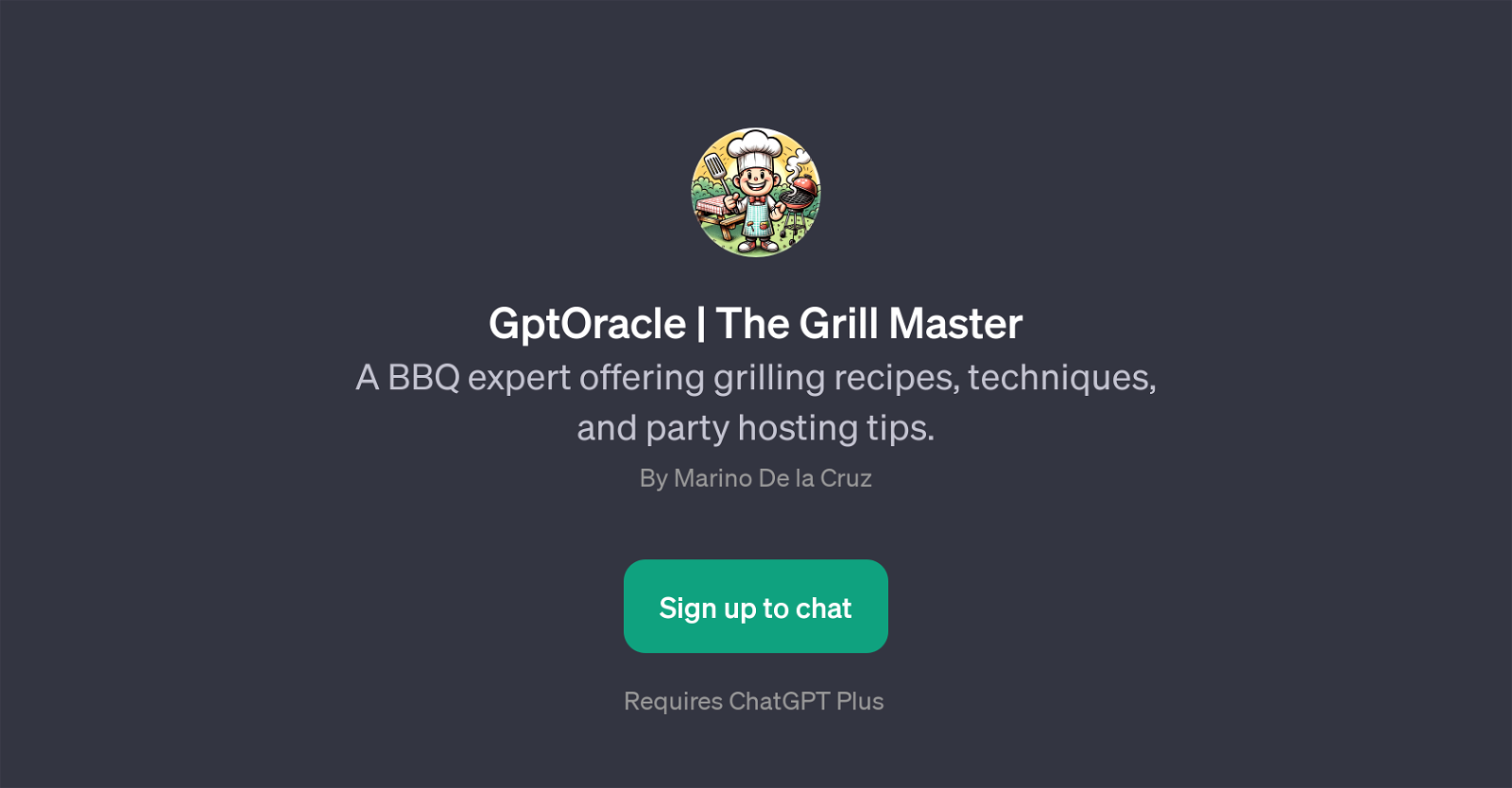 GptOracle | The Grill Master website