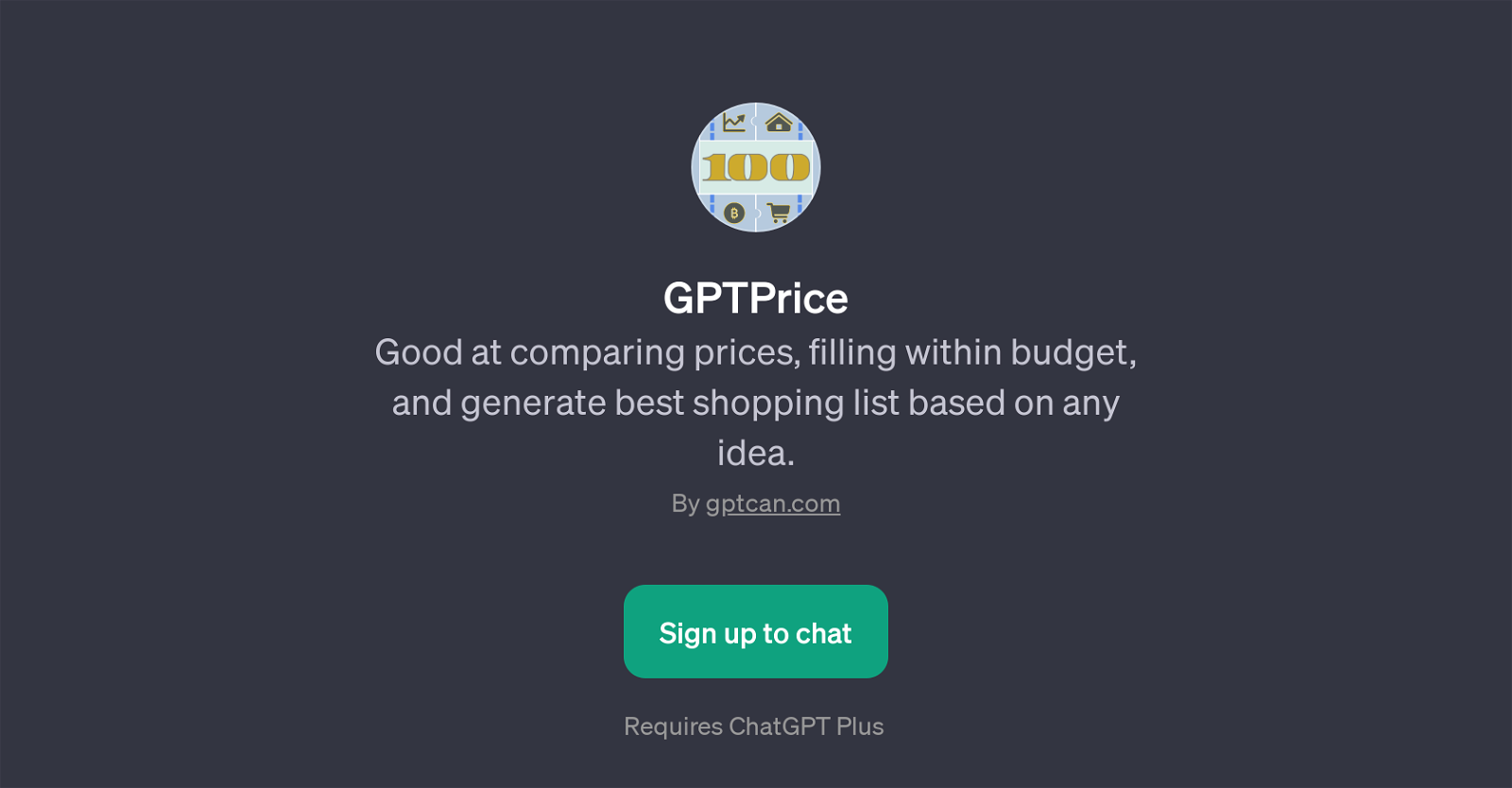GPTPrice website