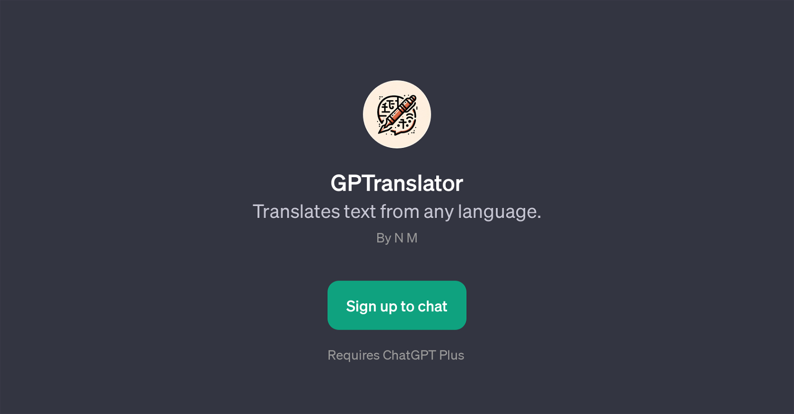 GPTranslator website