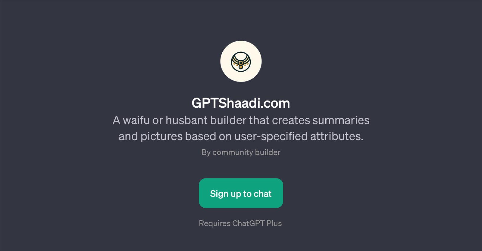 GPTShaadi.com website