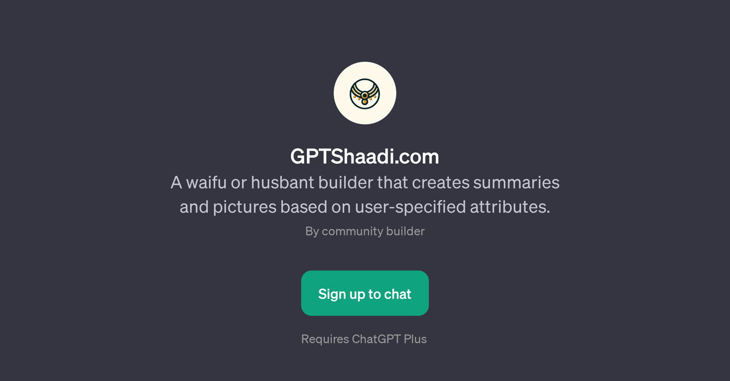 GPTShaadi.com website