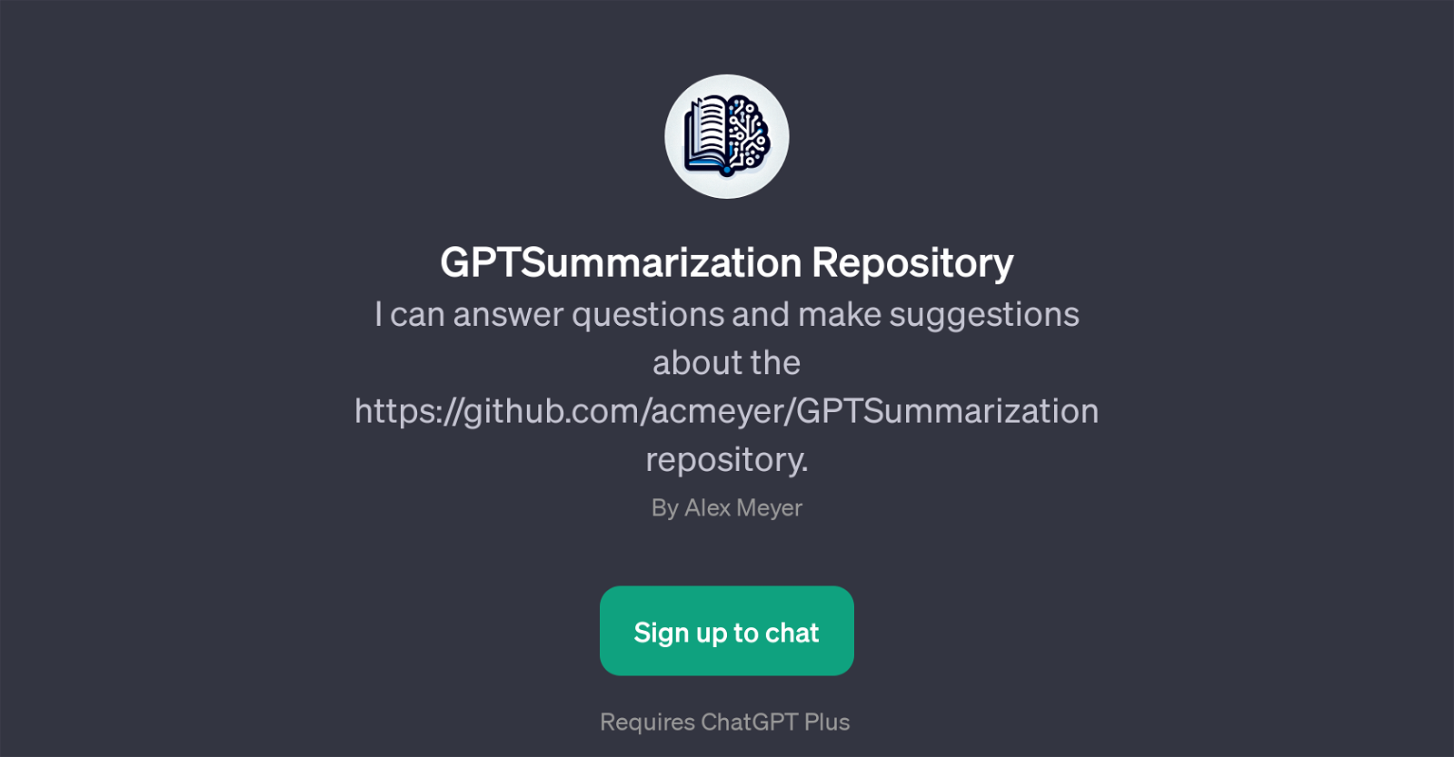 GPTSummarization website