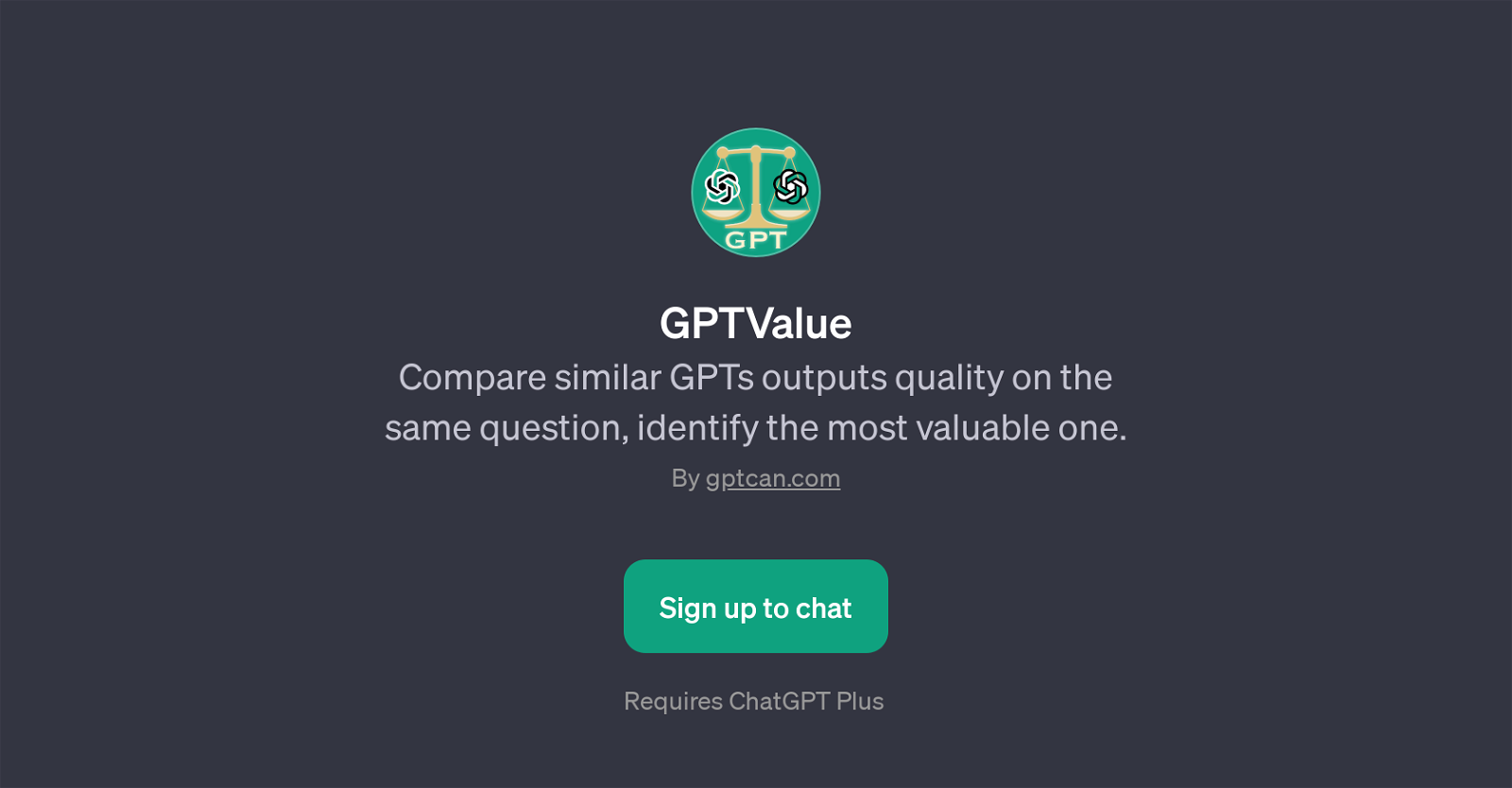 GPTValue website
