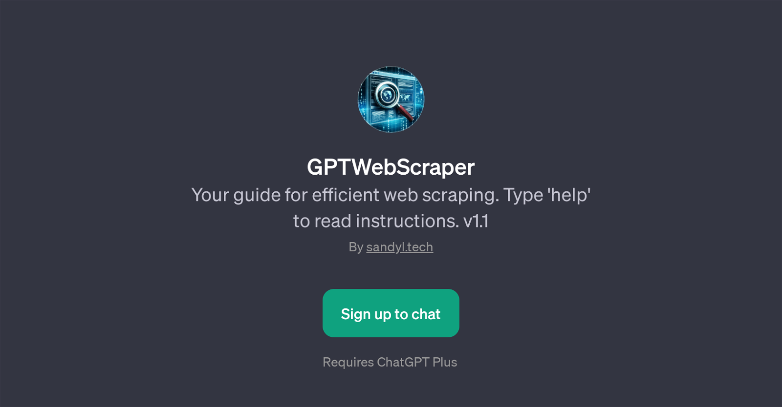 GPTWebScraper website