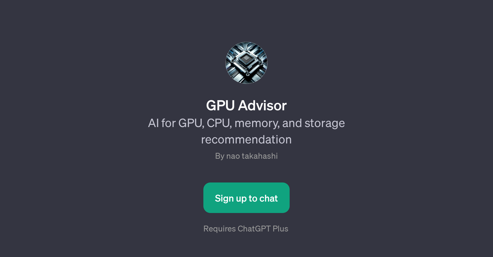GPU Advisor website