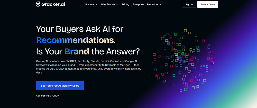 GrackerAI website