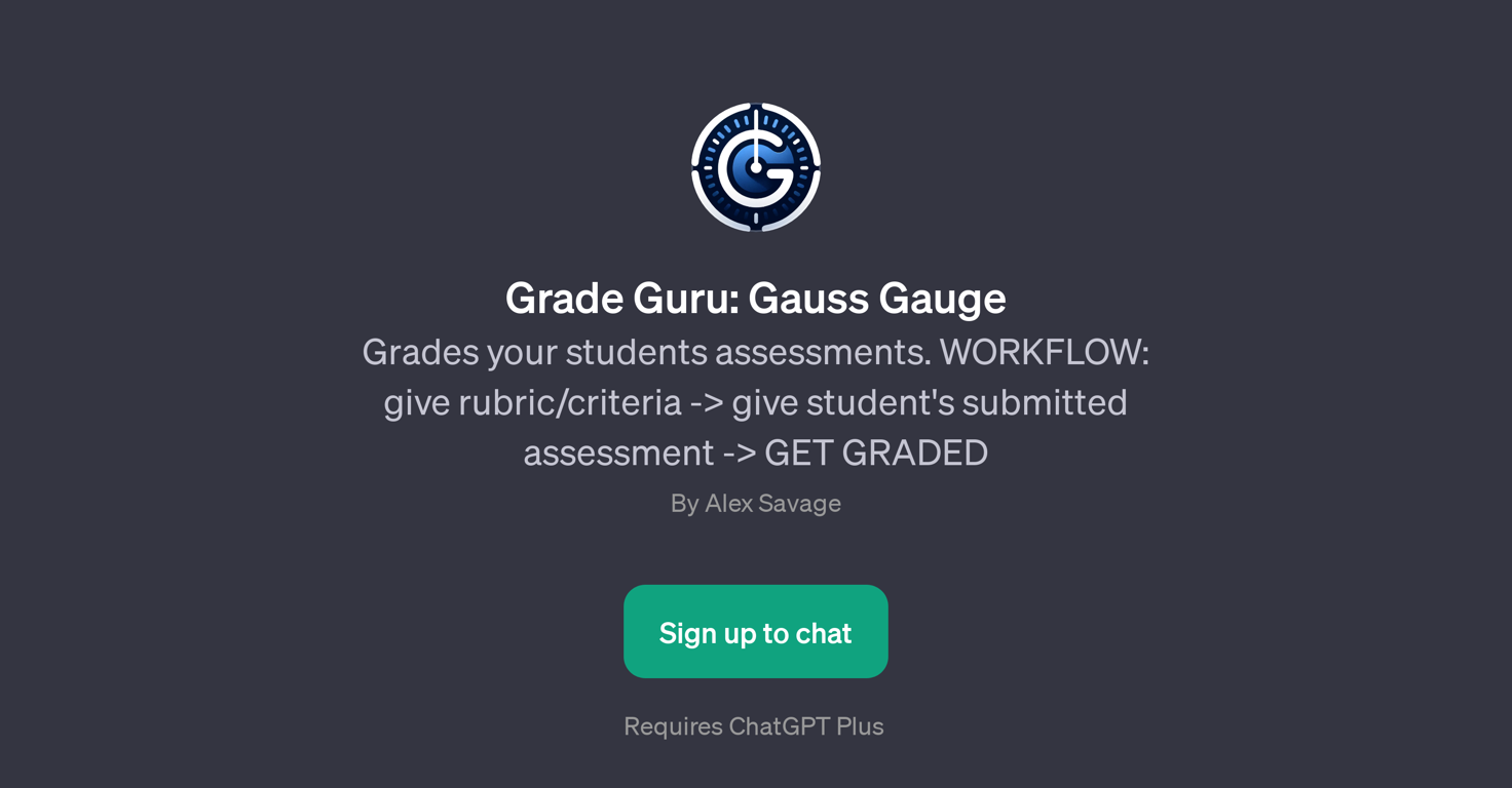 Grade Guru: Gauss Gauge website