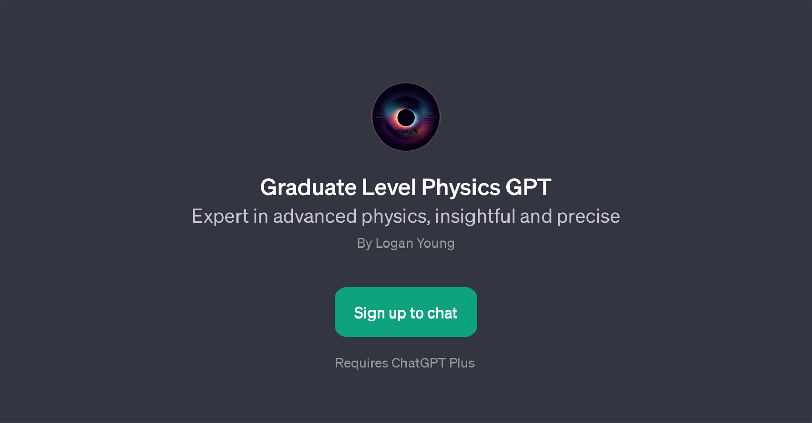 Graduate Level Physics GPT website