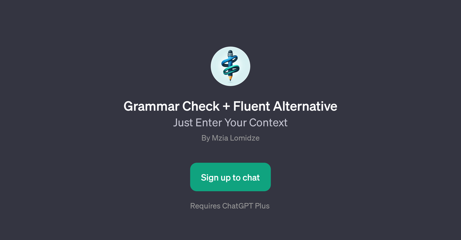 Grammar Check + Fluent Alternative website