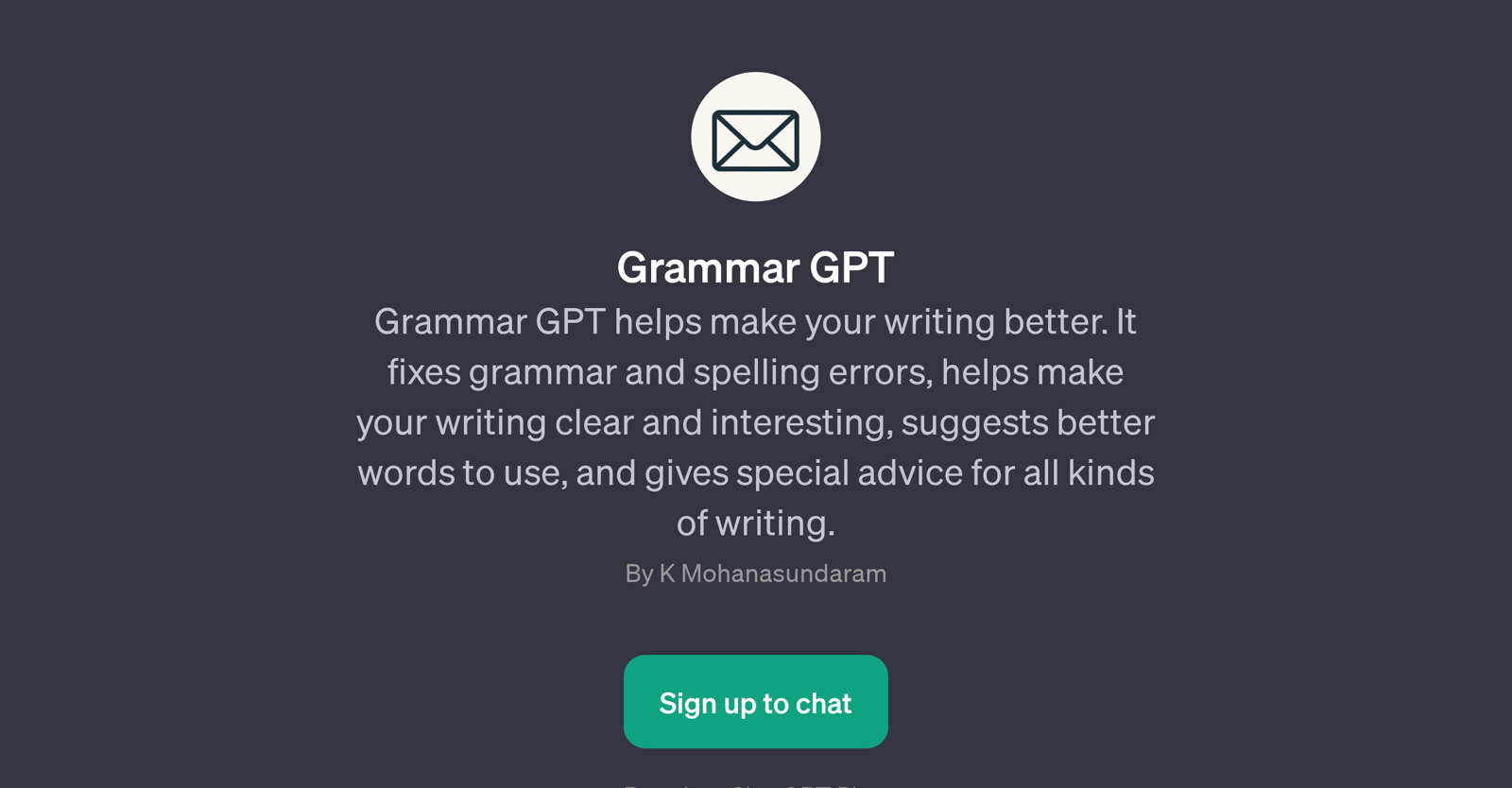 Grammar GPT website