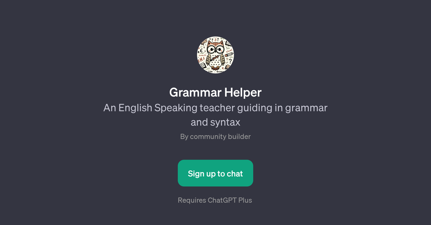 Grammar Helper website