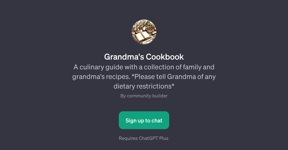 Grandma's Cookbook website