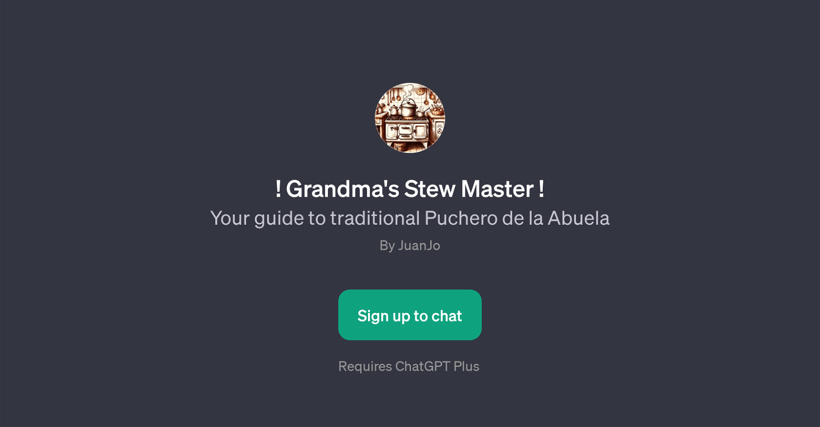 Grandma's Stew Master website