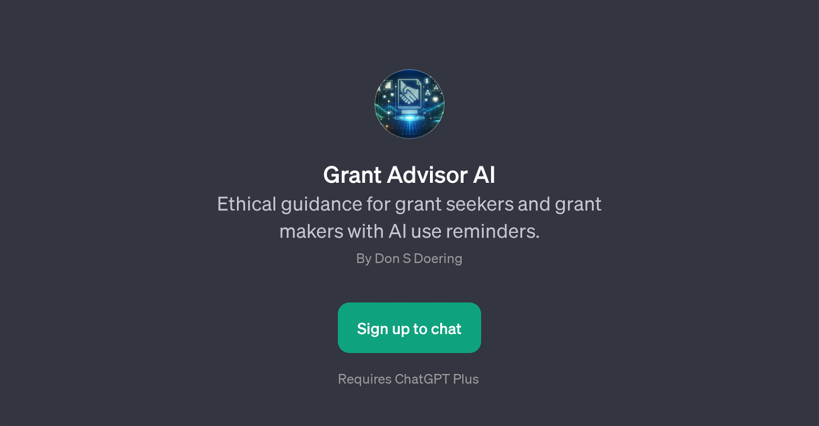 Grant Advisor AI website