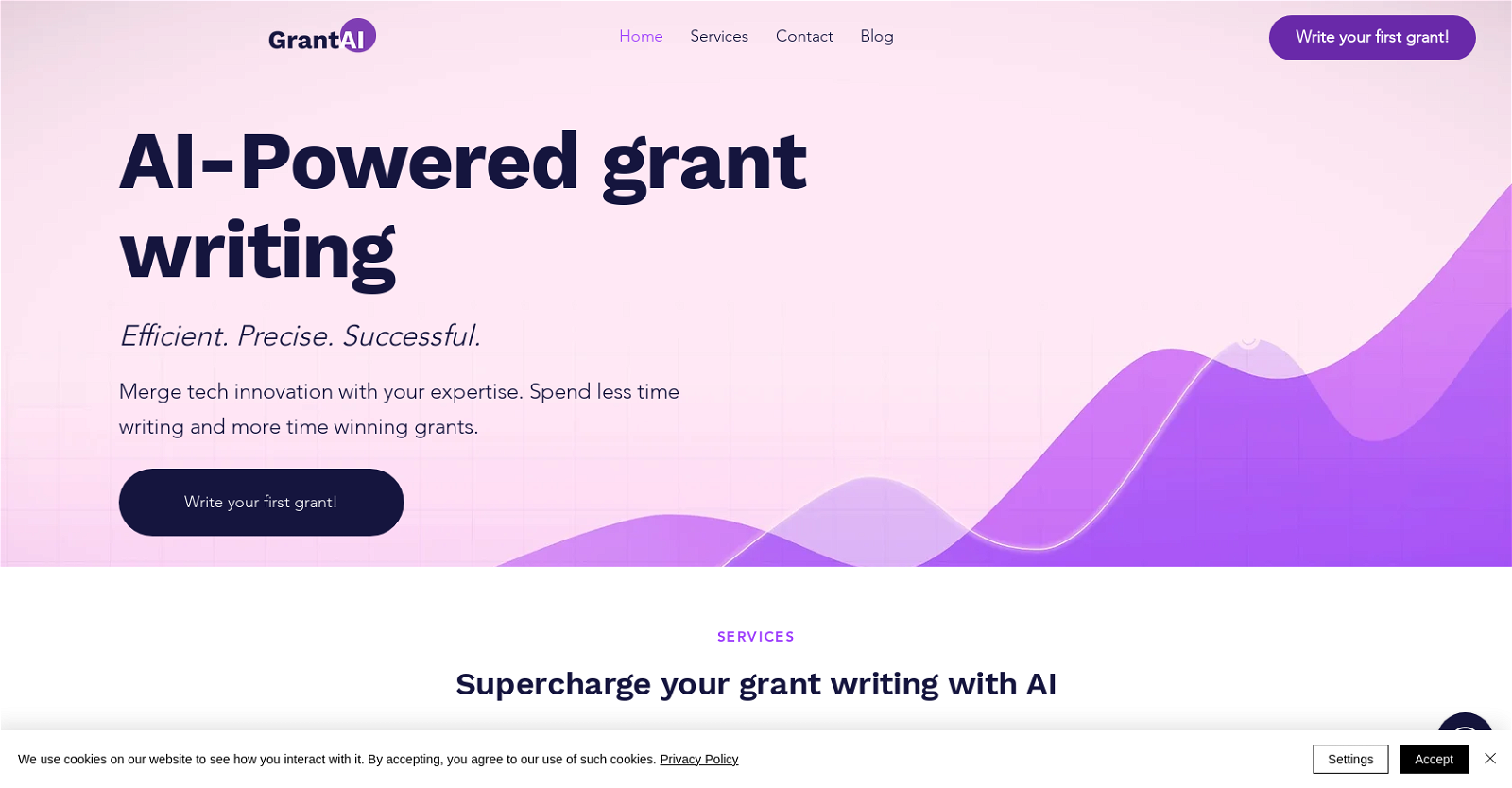 Grant AI website