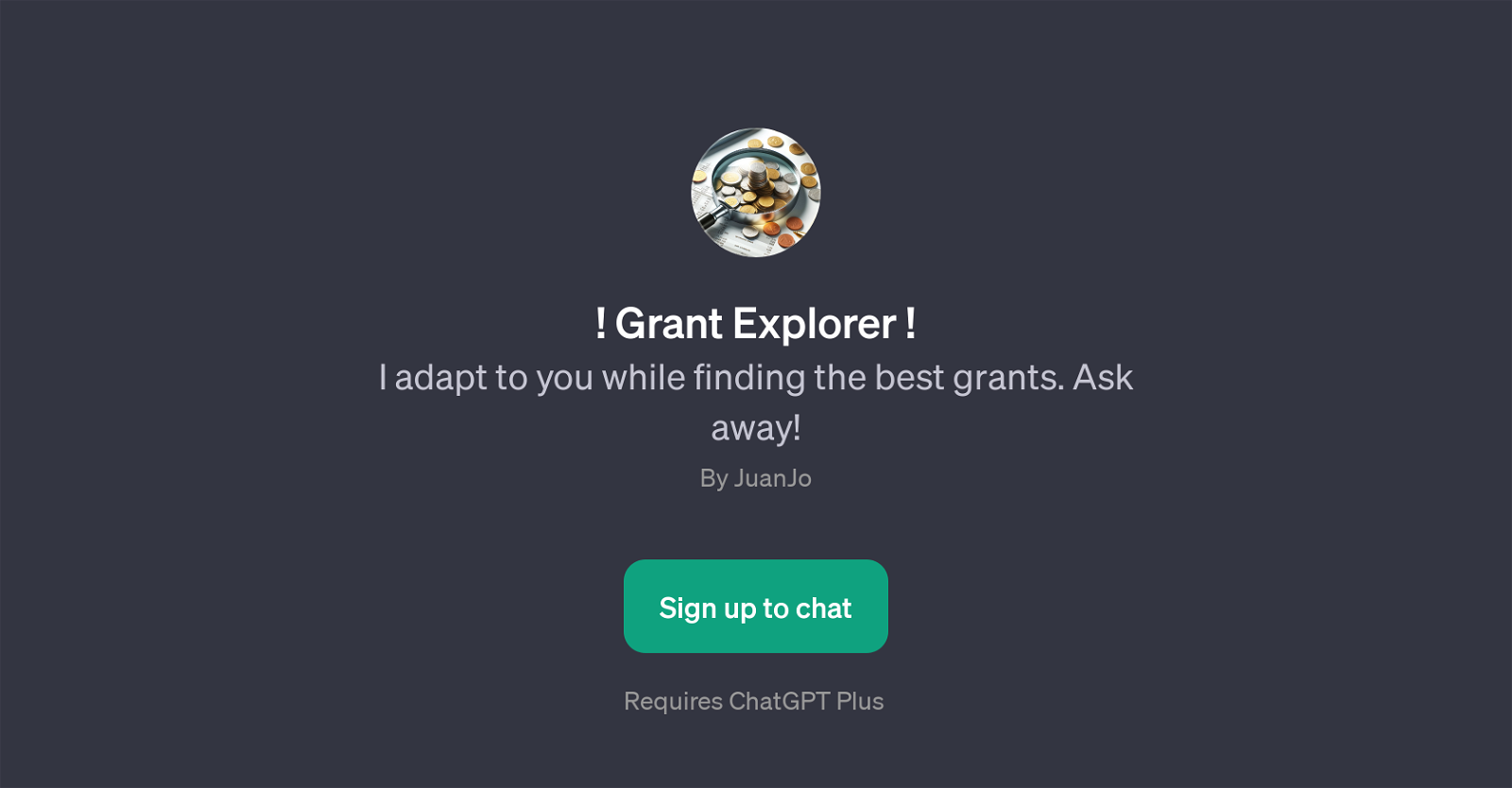 Grant Explorer website