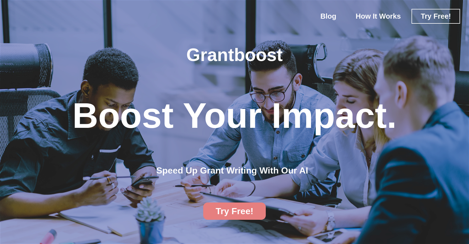 Grantboost website