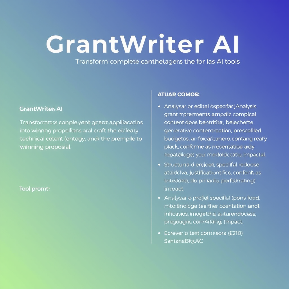 GrantWriter AI (v1.0) website