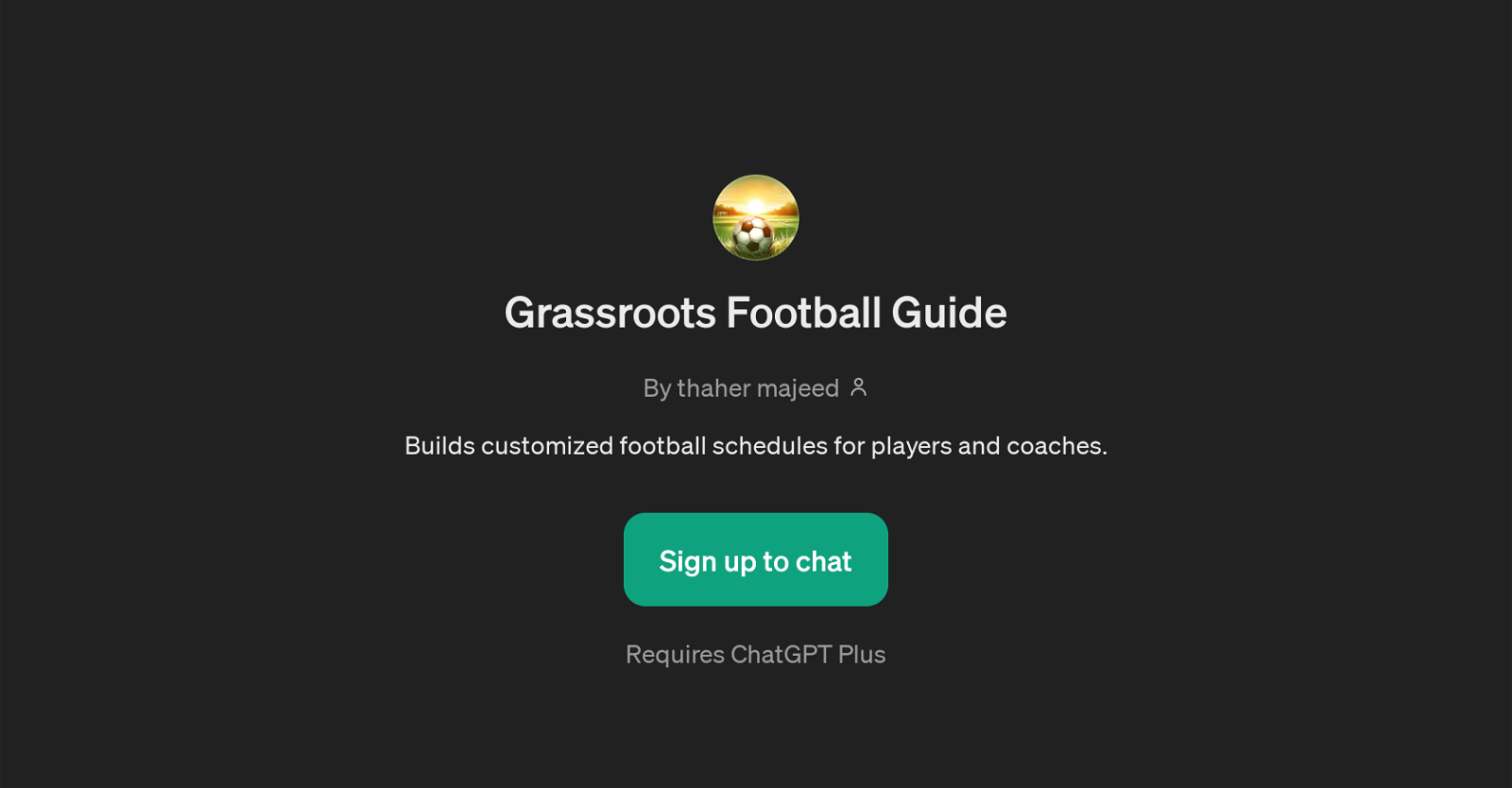 Grassroots Football Guide website