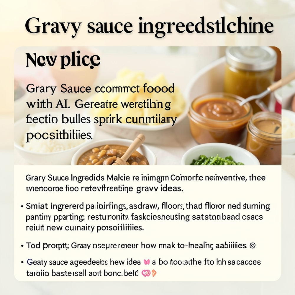 Gravy sauce ingredients Machine website