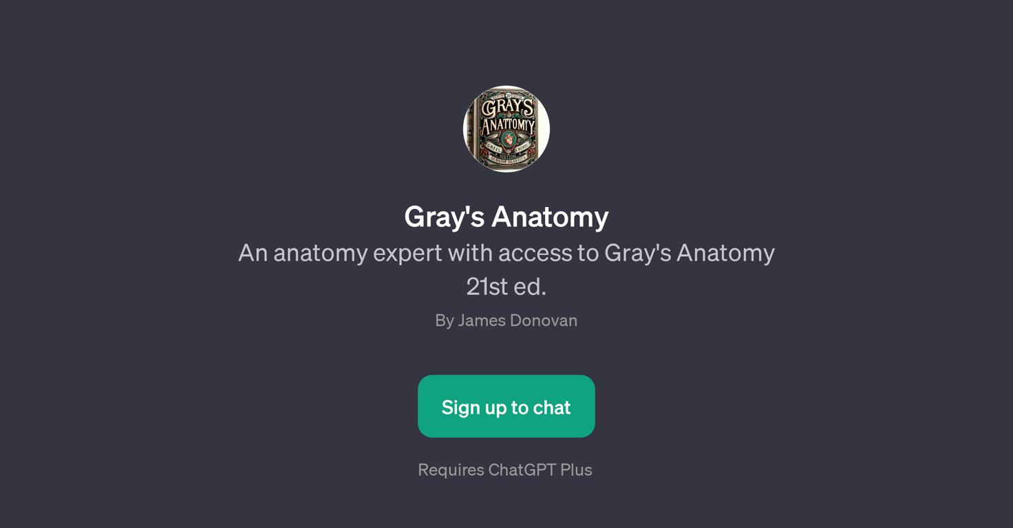 Gray's Anatomy GPT website