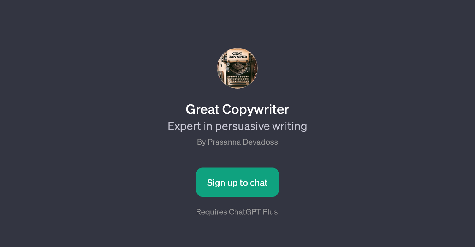 Great Copywriter website