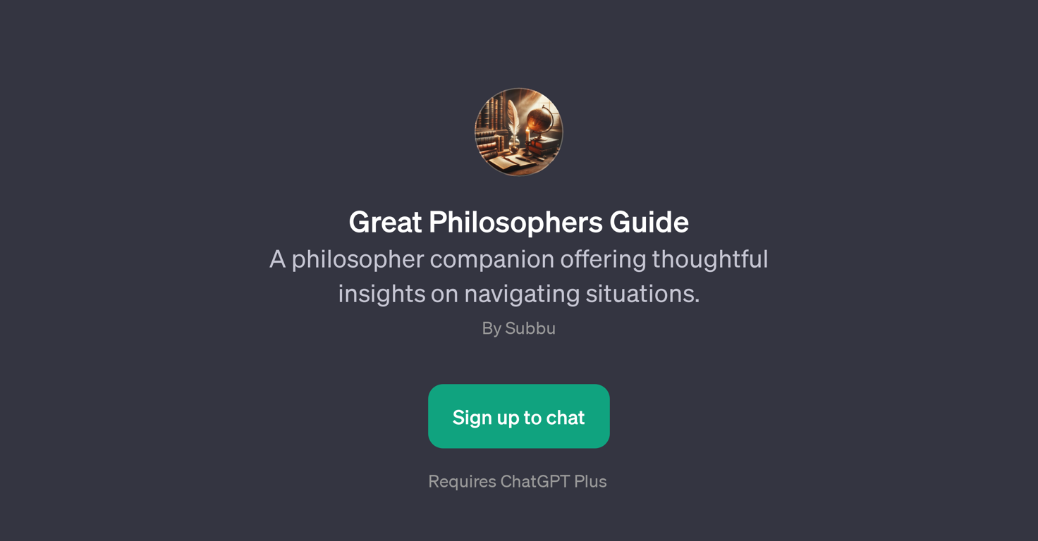 Great Philosophers Guide website
