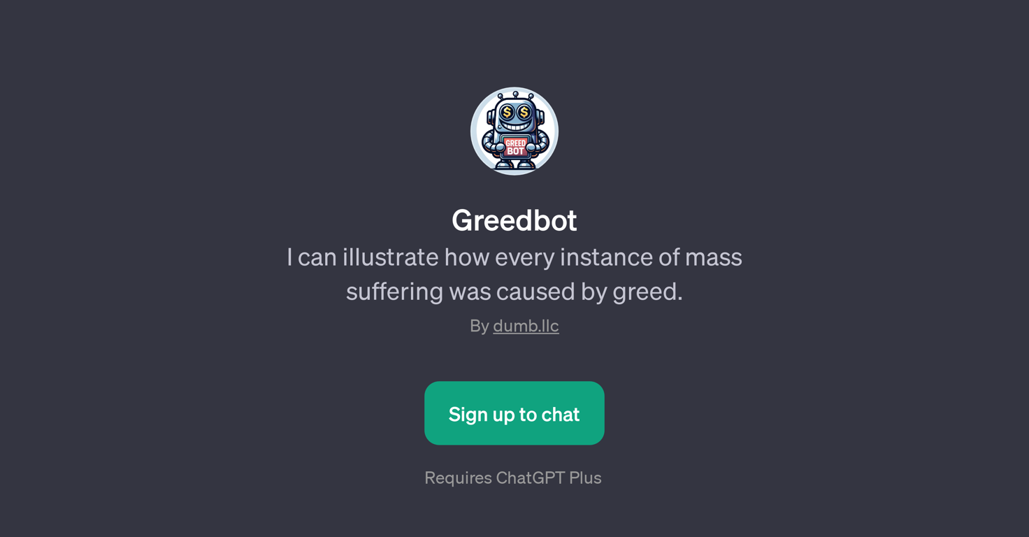 Greedbot website
