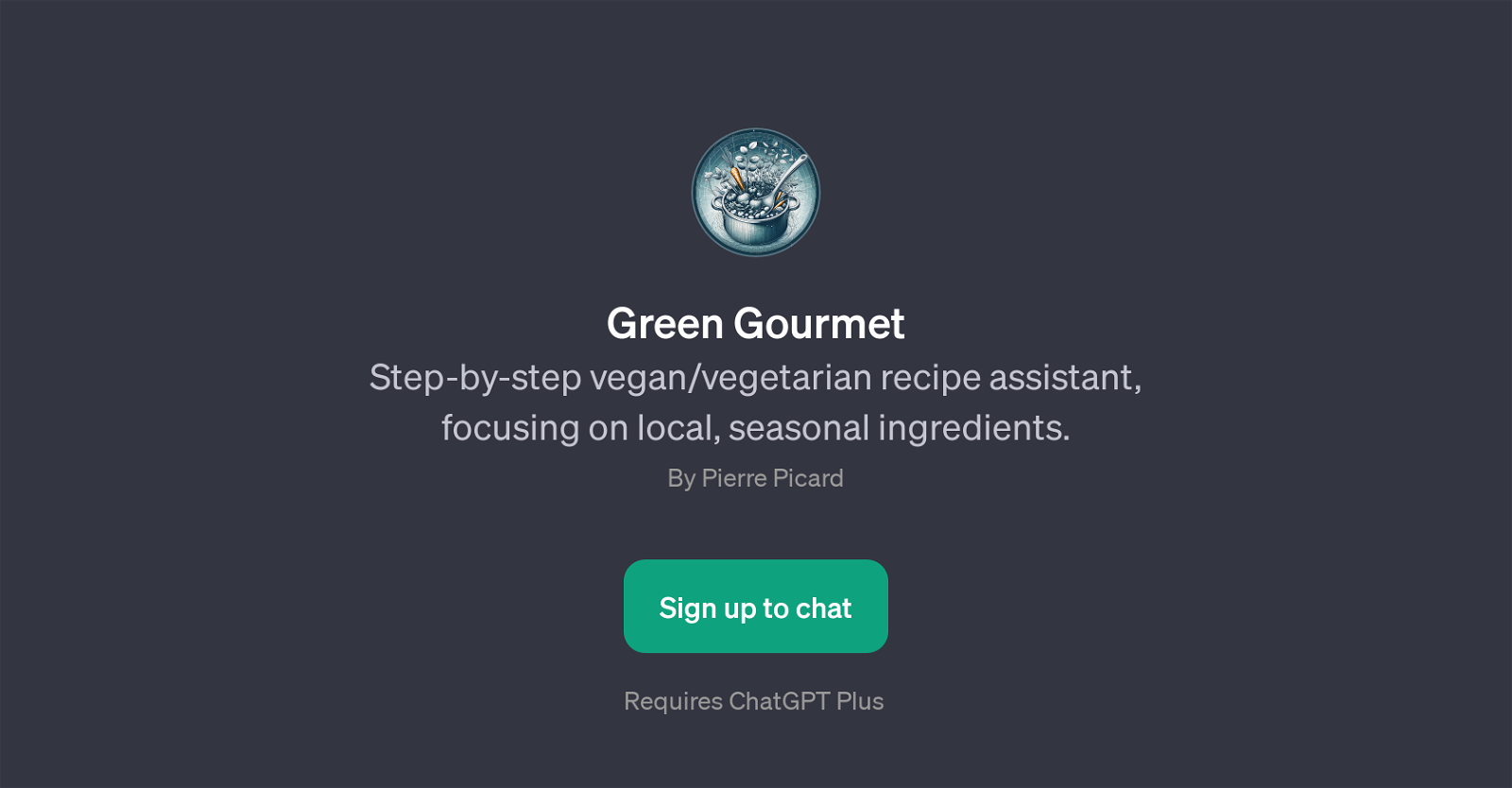 Green Gourmet website