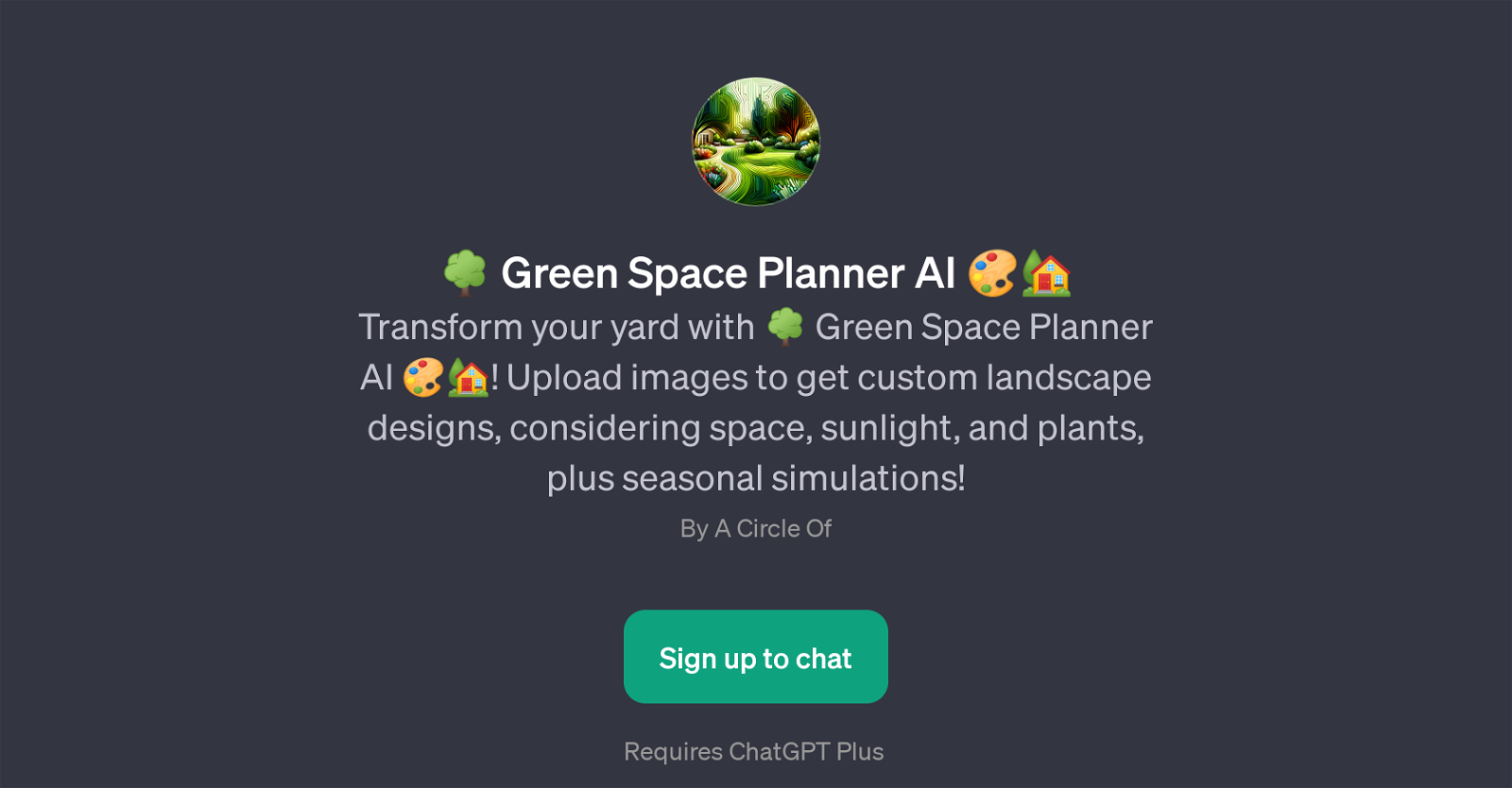 Green Space Planner AI website