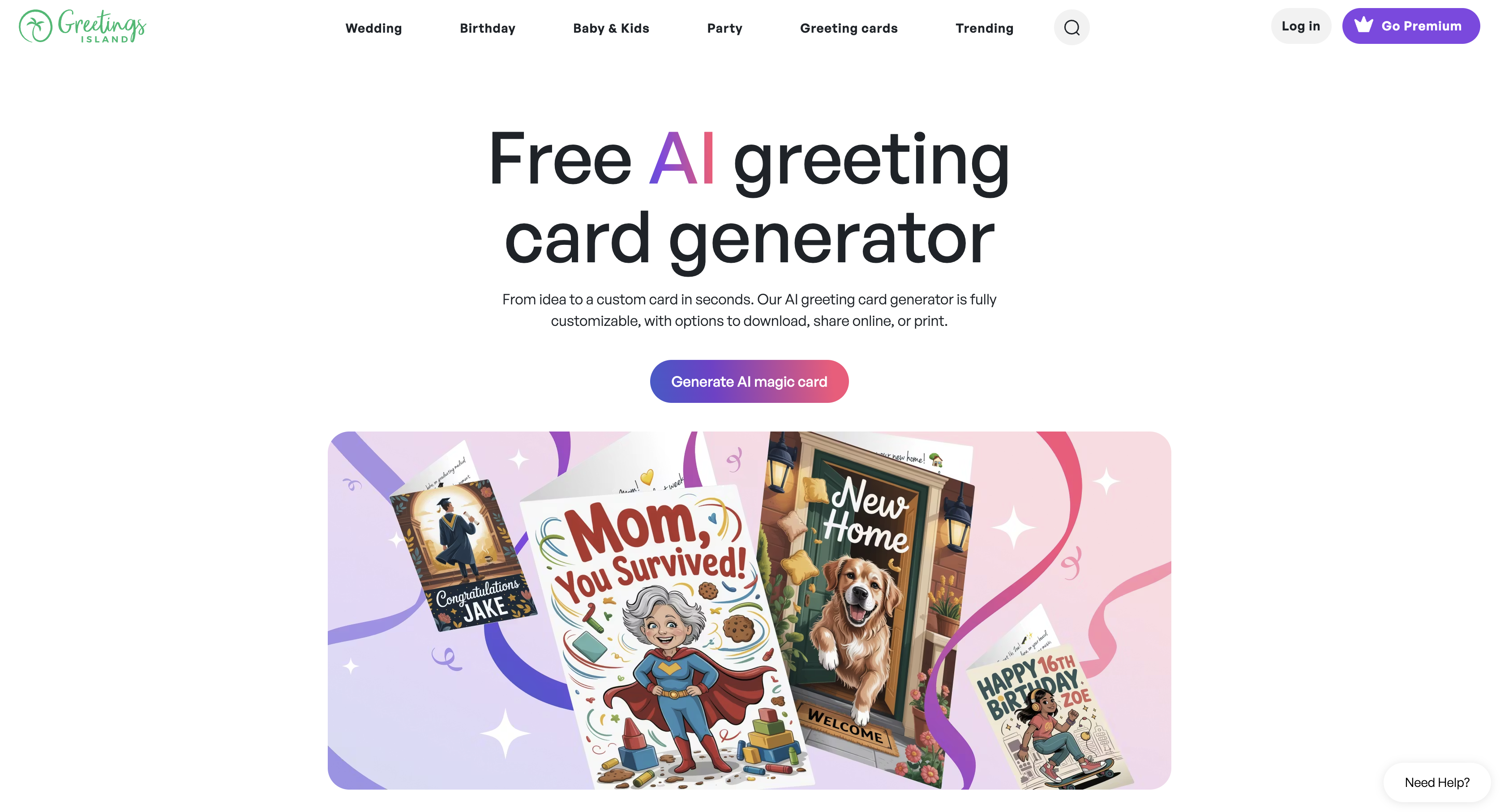 Greetings Island | AI Greeting Card Generator screenshot 1 Greetings Island | AI Greeting Card Generator screenshot 1