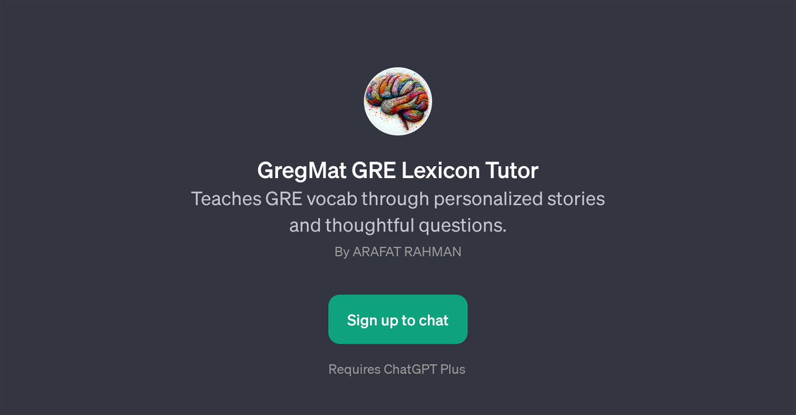 GregMat GRE Lexicon Tutor website