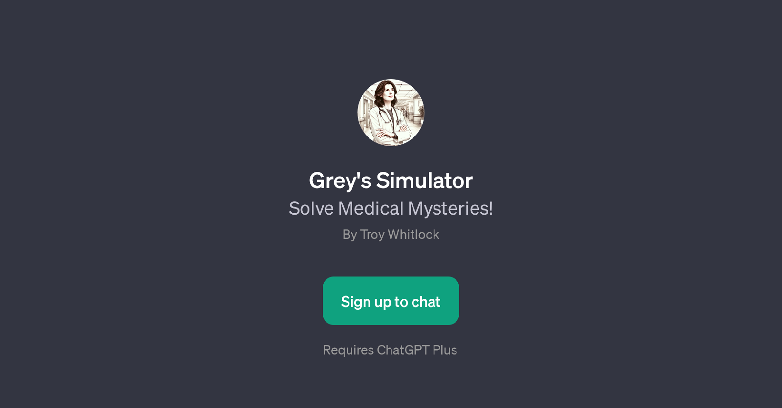 Grey's Simulator website