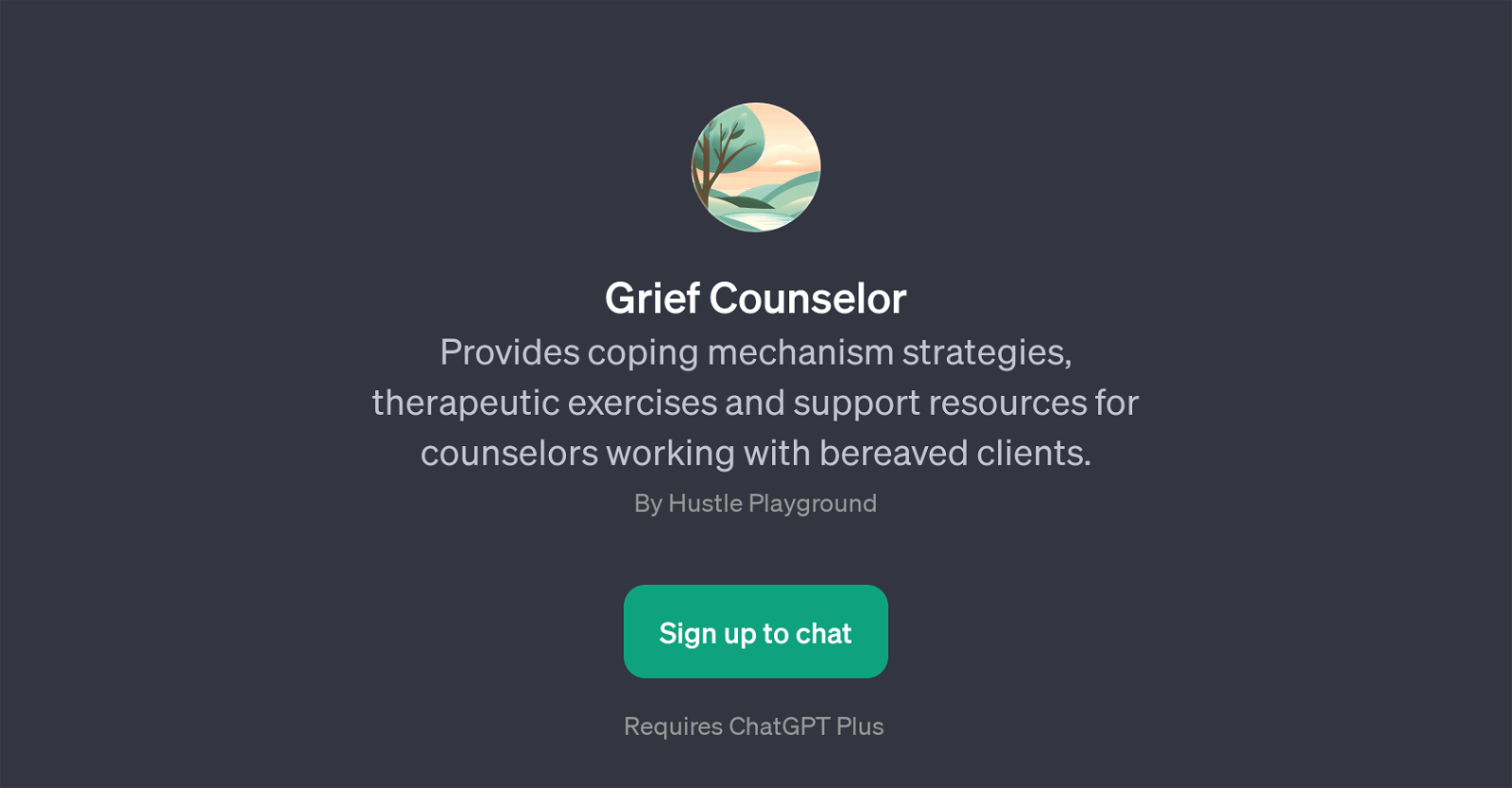 Grief Counselor website