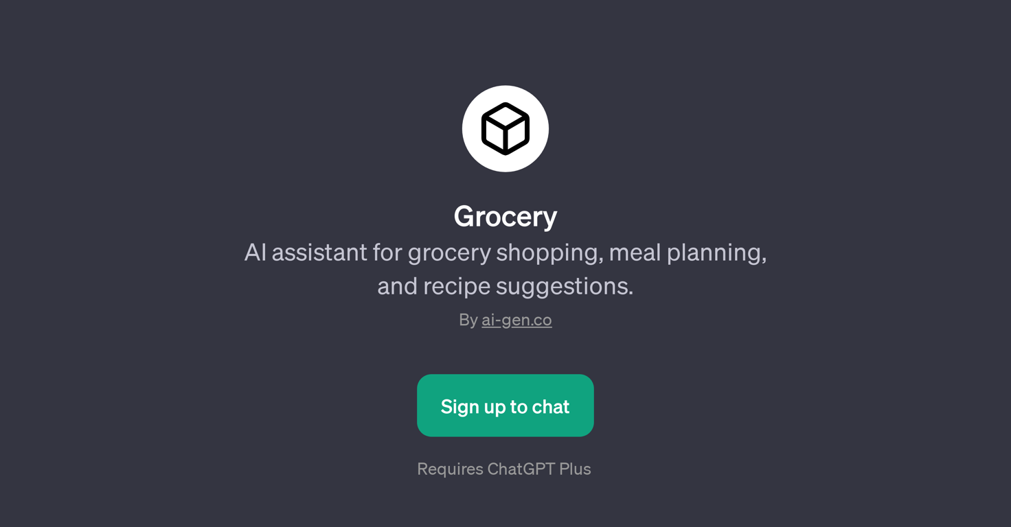 Grocery website